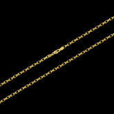 Corrente Elo Chapado (2,5mm) - 60cm ou 70cm - Banhado a Ouro 18K