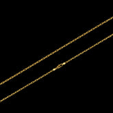 Corrente Elo Cadeado (3mm) - 60cm ou 70cm - Banhado a Ouro 18K