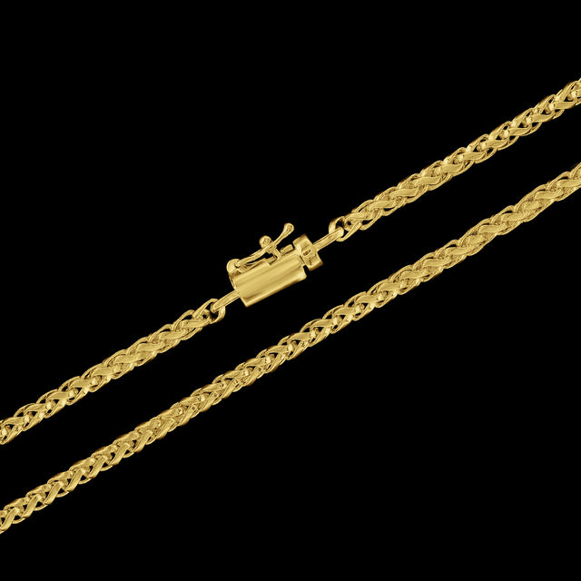 Corrente Cordão Baiano Especial (3mm) - 60cm ou 70cm - Banhado a Ouro 18K