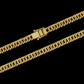 Corrente Grumet Dupla (6mm) - 50cm, 60cm ou 70cm - Banhado a Ouro 18K