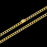 Corrente Grumet (6mm) - 60cm ou 70cm - Banhado a Ouro 18K