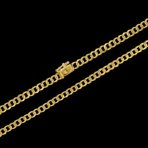 Corrente Grumet (4mm) - 60cm ou 70cm - Banhado a Ouro 18K