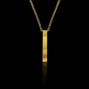 Corrente Elo Cadeado Fino Redondo com Pingente personalizável (1mm) - 70cm - Banhado a Ouro 18K