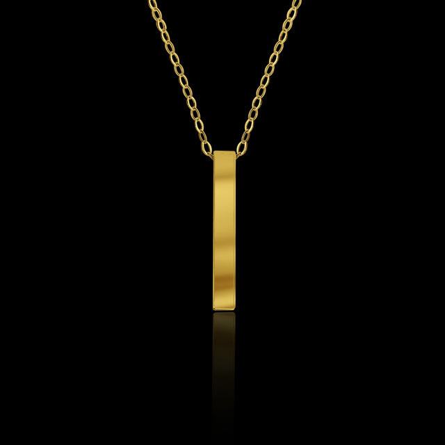 Corrente Elo Cadeado Fino Redondo com Pingente personalizável (1mm) - 70cm - Banhado a Ouro 18K
