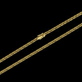 Corrente Grumet Dupla (5,5mm) - 60cm ou 70cm - Banhado a Ouro 18K